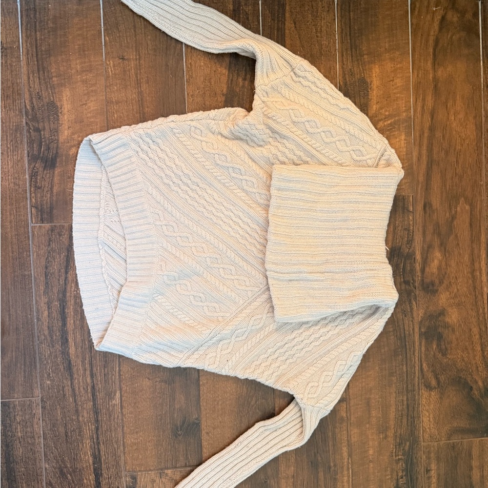 BCBGMaxAzria Cream Knit Sweater